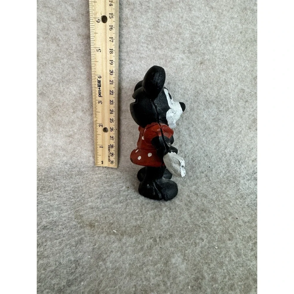 VINTAGE MINNIE MOUSE CAST IRON‎ COIN BANK DISNEY
